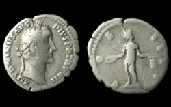 Antoninus Pius, Denarius, Genius reverse